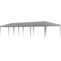 vidaXL "2026 Moderne"Partyzelt(Wasserdicht) elegantes Design - Gartenzelt/Partyzelt - Hellgrau 1200x300x255cm PE und Stahl - Pavillons & Partyzelte DEMöbel357773