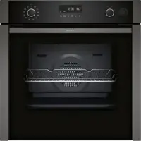 NEFF N 50, Backofen B5AVM7AG7, 60 x 60 cm, Graphite-Grey, CircoTherm, Pyrolyse, Slide & Hide, Bratenthermometer, inkl. 5 Jahre Garantie
