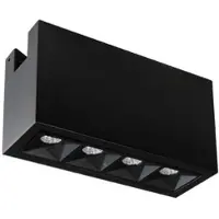 SG-Leuchten SG LEUCHTEN LED-Schienenstrahler 8W Konverter 320766 dimmbar 1LED schwarz 2700K weiß 450lm schwarz matt