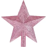 OEM Glitter Dekoration für Weihnachtsbaum - Rosa Spitze 15 CM