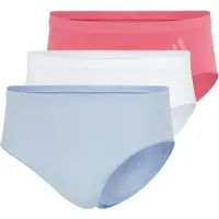 Adidas 3er-Set: Pantys in Weiß/ Hellblau/ Pink - S