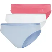 Adidas 3er-Set: Slips in Weiß/ Hellblau/ Pink - L