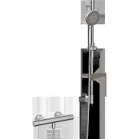 Hansa HANSAPRISMA Brausebatterie mit Brausegarnitur, 770mm, 3-strahlig, 48130421
