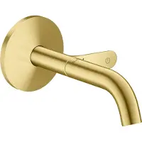 Axor One Waschtischmischer Unterputzmodell für Wandmontage Select, Ausladung 160mm, 48180950, Farbe: Brushed Brass