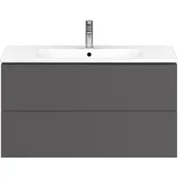 Duravit Waschtischunterbau L-CUBE 1020x481x550mm graphit matt