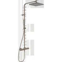 Hansa Regenbrause-Thermostat HANSAAURELIA Wd-mont., 1-strahl., eck., bron geb.