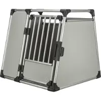 Trixie Transportbox Aluminium silber/hellgrau Transportbox Größe XL (94 x 93 x 87 cm)