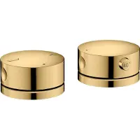 Axor One 2-Loch Wannenrandarmatur mit Thermostat, 48470990, Farbe: Polished Gold Optic