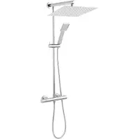 Ferro Tytan-Duschset mit verchromtem Thermostat-Duschkopf (NP75SQ-TRV7U)