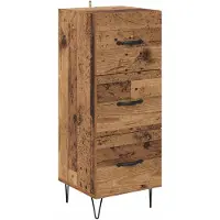 vidaXL Sideboard Altholz 34 x 34,5 x 90 cm Holzwerkstoff