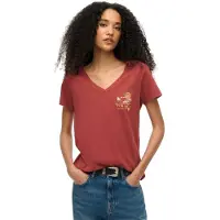 Superdry Suika Metallic Relaxed Vee Kurzarm-t-shirt