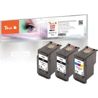 Peach 321030, Standardertrag, Schwarz, Cyan, Magenta, Gelb, 8 ml, 8,5 ml, 3 Stück(e), Multipack