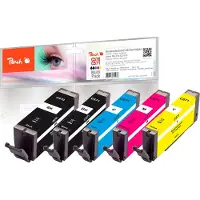 Peach 0F320133, Schwarz, Cyan, Magenta, Foto schwarz, Gelb, Tinte auf Pigmentbasis, Tinte auf Farbstoffbasis, 13 ml, 8,5 ml, 5 Stück(e)