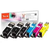 Peach Tinte PGI-520/CLI-521 Multi-Plus Black/Cyan/Magenta/Yellow