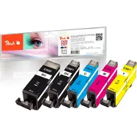 Peach 314991, Hohe (XL-) Ausbeute, Schwarz, Cyan, Magenta, Gelb, 9 ml, 5 Stück(e), Multipack