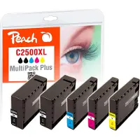 Peach 319393, Schwarz, Cyan, Magenta, Gelb, 76 ml, 23 ml, 5 Stück(e), 2830 Seiten, Kombi-Packung