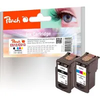 Peach C512/C513 bk, color Spar Pack Druckköpfe, Schwarz, Cyan, Magenta, Gelb, 2 Stück(e), Multipack