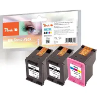 Peach 0F319640, Schwarz, Cyan, Magenta, Gelb, Tinte auf Pigmentbasis, Tinte auf Farbstoffbasis, 18 ml, 18 ml, 3 Stück(e)
