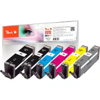 Peach 320523, Hohe (XL-) Ausbeute, Schwarz, Cyan, Grau, Magenta, Gelb, 22 ml, 11 ml, 6 Stück(e), Multipack