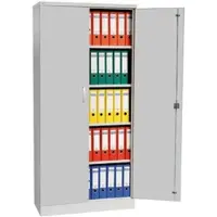 Proregal Aktenschrank Beetle | HxBxT 195x92x42 cm | Weiß-Grau