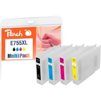 Peach PI200-724, Hohe (XL-) Ausbeute, Schwarz, Cyan, Magenta, Gelb, 113 ml, 45 ml, 4 Stück(e), Kombi-Packung