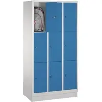 C+P Fächerschrank 8020303S10010 m. Sockel 9Fächer lgr/lbl