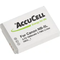 AccuCell Akku passend für Canon NB-5L Digicam IXUS 800 IS NB-5LH