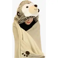 Sonic decke Egel junior 130 x 100 cm Fleece beige