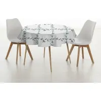 Muare White Christmas Tischdecke