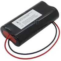 AccuCell Notleuchtenakku NiMH 4,8V 2500mAh L2x2 Baby mit 200mm Kabel