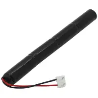 AccuCell Notleuchtenakku NiMH 4,8V 500mAh L1x4 Lady N mit 60mm Kabel und Stecker passend für Fega und Schmitt KMU003