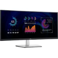 Dell P Series P3424WE, 86,7 cm (34.1"), 3440 x 1440 Pixel, 4K Ultra HD, LCD, 8 ms, Schwarz