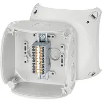 Hensel 4012591134367 Forgreningsdåse halogenfrit, Kan plomberes, Vejrbestandig (L x B) 104 mm x 104 mm