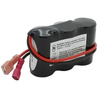 AccuCell Notleuchtenakku NiMH 3,6V 3500mAh F1x3 Sub-C mit 200mm Kabel und Faston-Buchsen -4,8mm / +6,3mm