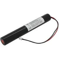 AccuCell Notleuchtenakku NiMH 2,4V 3600mAh L1x2 4/3A mit 160mm Kabel und Stecker ersetzt Elubat 137887, H-18700/4000BTx2-JST/EH