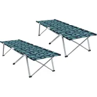 Syfax Klapp Schlafbett fürs Camping 2 pcs Wald 194 x 62,5 x 42,5 cm