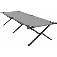 Syfax Klapp Schlafbett fürs Camping Grau 210 x 80 x 46 cm