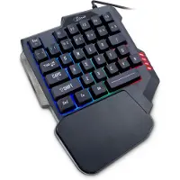 Inter-Tech KB-3035 Gaming-Tastatur - Kabel Konnektivität - USB 2.0 Schnittstelle - 35 Taste(n) - Windows, Mac OS, Linux