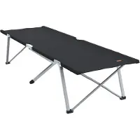 Syfax Klapp Schlafbett fürs Camping Schwarz 194 x 62,5 x 42,5 cm
