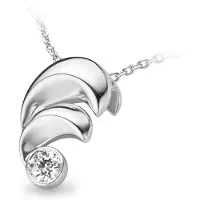 Orphelia Damen-Kette aus 925er Sterlingsilber mit Anhänger – Silber ZH-4689