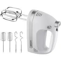 Concept Handrührgerät SR3390, 500 W, 5 Geschwindigkeitsstufen, Kneten & Mixen, 19,5x19,5x9 cm (HxBxT)