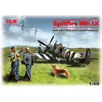 ICM Spitfire Mk IX with RAF Pilots /Ground Crew