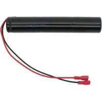 AccuCell Notleuchtenakku NiMH 3,6V 4000mAh L1x3 Baby C mit Kabel und Faston-Buchsen -4,8mm / +6,3mm ersetzt 3,6 V Akku