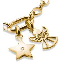 Thomas Sabo Charm-Anhänger Stern mit weissem Stein Connect vergoldet