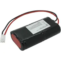 AccuCell Notleuchtenakku NiMH 4,8V 1800mAh L2x2 Sub-C mit 200mm Kabel und Stecker ersetzt CEAG 40066071181