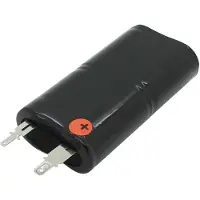 AccuCell Notleuchtenakku NiMH 4,8V 3000mAh L2x2 Sub-C mit Faston-Anschluss passend für Zumtobel 04797089