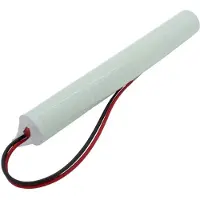 AccuCell Notleuchtenakku NiMH 4,8V 2500mAh L1x4 Sub-C mit 200mm Kabel einseitig ersetzt 4,8 V Akku