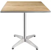 Bolero quadratischer Tisch Eschenholz 1 Bein 70cm