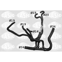 SASIC Kühlerschlauch Wasserschlauch für RENAULT LAGUNA III Grandtour (KT0/1) 3404111