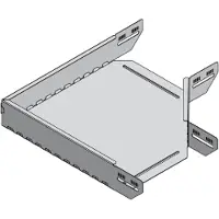 Wibe GROUP Hjørne 90 grader for kabelbakker KB184/KB284 højde 60 mm, bredde 100 mm, længde 200 mm El-forzinket